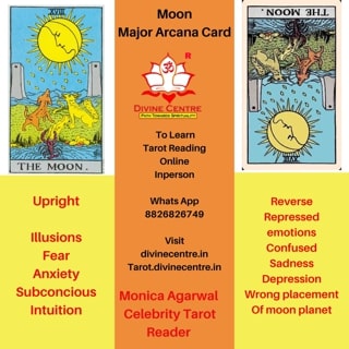 Moon Tarot Card - Major Arcana – Spiritual Blog By Monica Agarwal