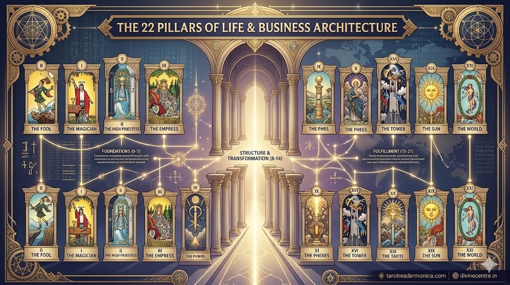 The 22 Pillars of Tarot Cards For Life and Business Architecture 