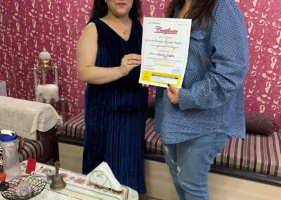 Awarding tarot certificate to mrs Sandhya boygah