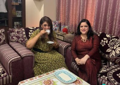 Coffee reader Monica - With Politician Mrs Sandhya_