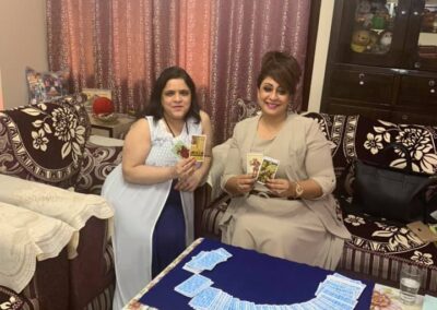 Teaching Tarot Course to Mrs Sandhya Boygah