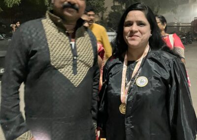 Dr Monica Agarwal with Famous Telugu Director Actor Dr Vijay