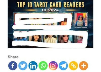 Dr Monica Agarwal In Top 10 Most Famous Tarot Card Readers in India